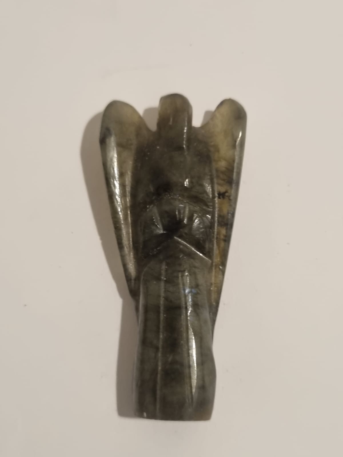 Labradorite Angel Hand-Carved Figurine