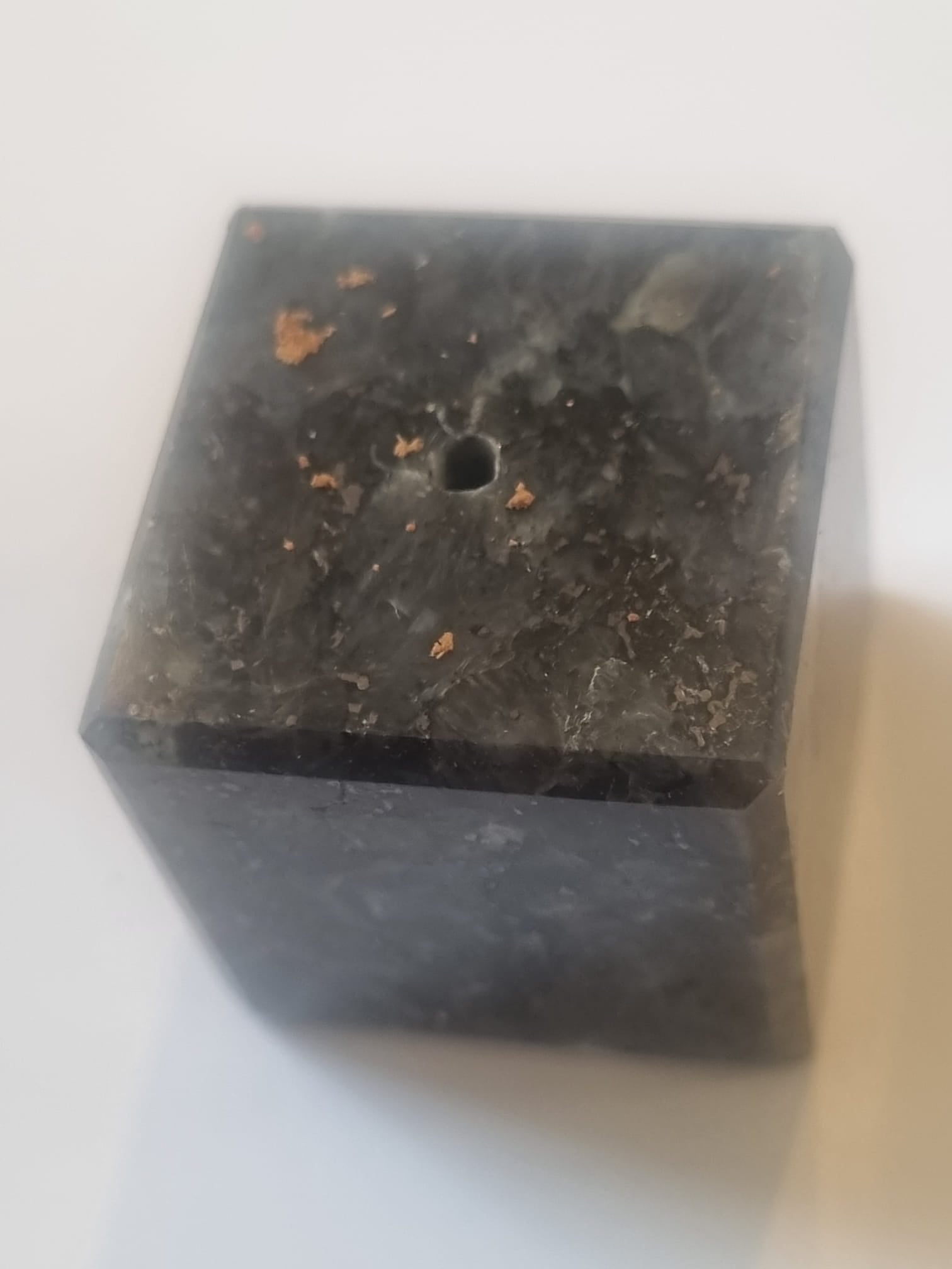 Natural Gemstone Cube Stand – Multi-Stone Base Holder